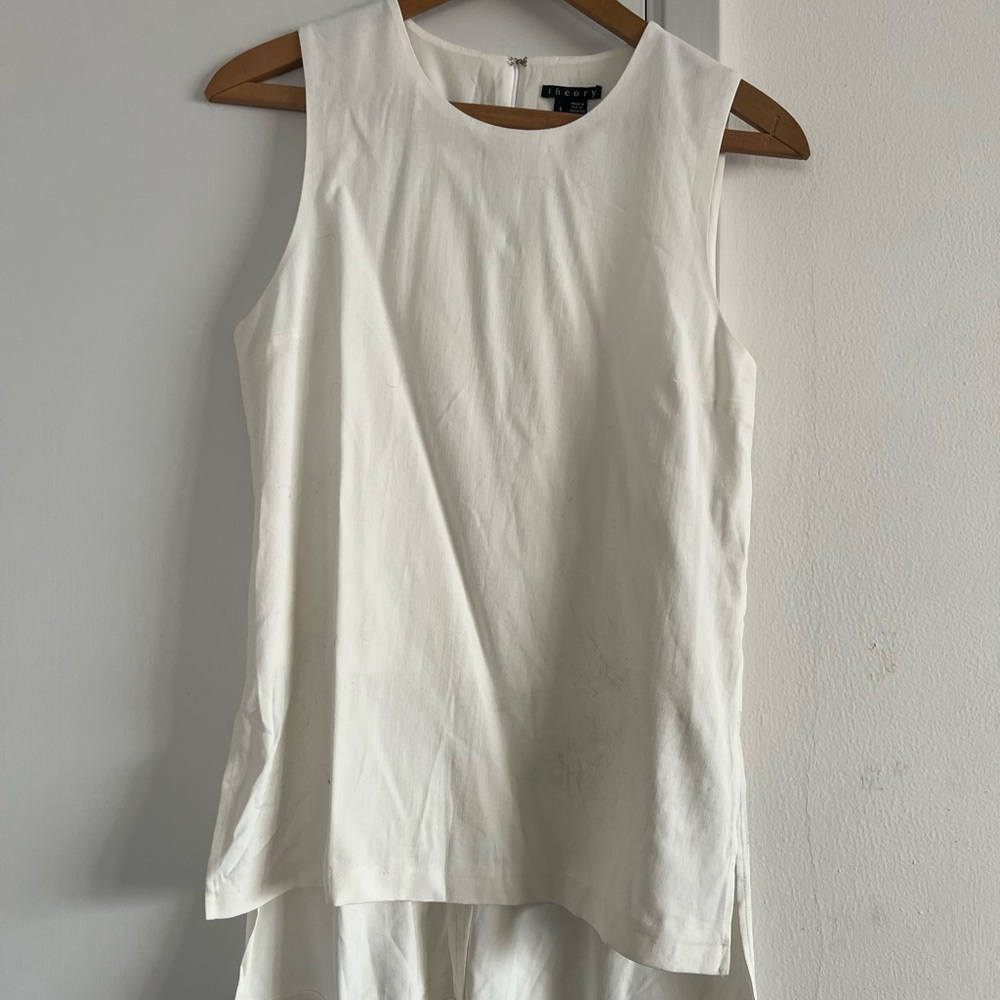 THEORY White Viscose Blouse/Tunic -“ S